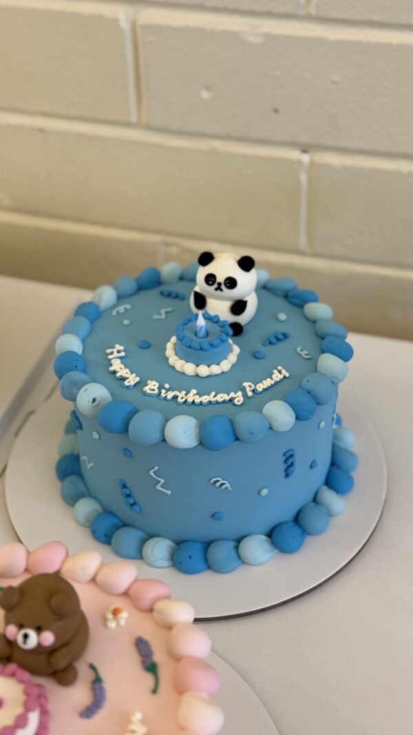 3D Panda in Blue Theme