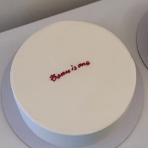 White Minimalist Cake