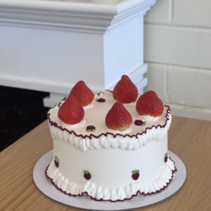Strawberry Ruffle Cake