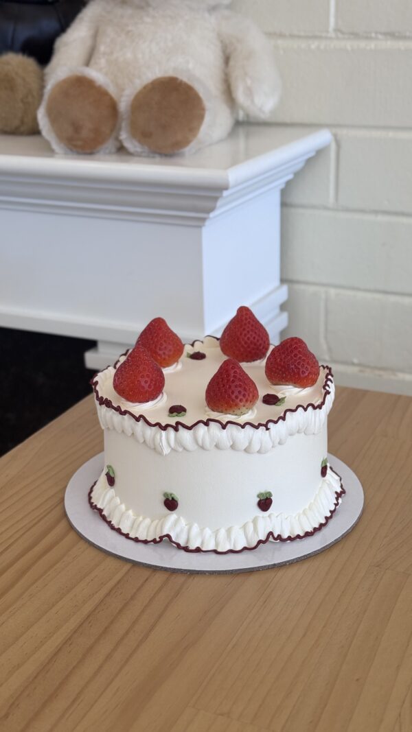 Strawberry Ruffle Cake