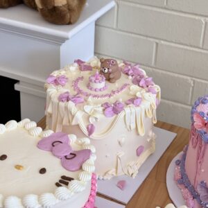 3D Bear in Flower Themed