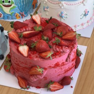 Strawberry Mossy Cake